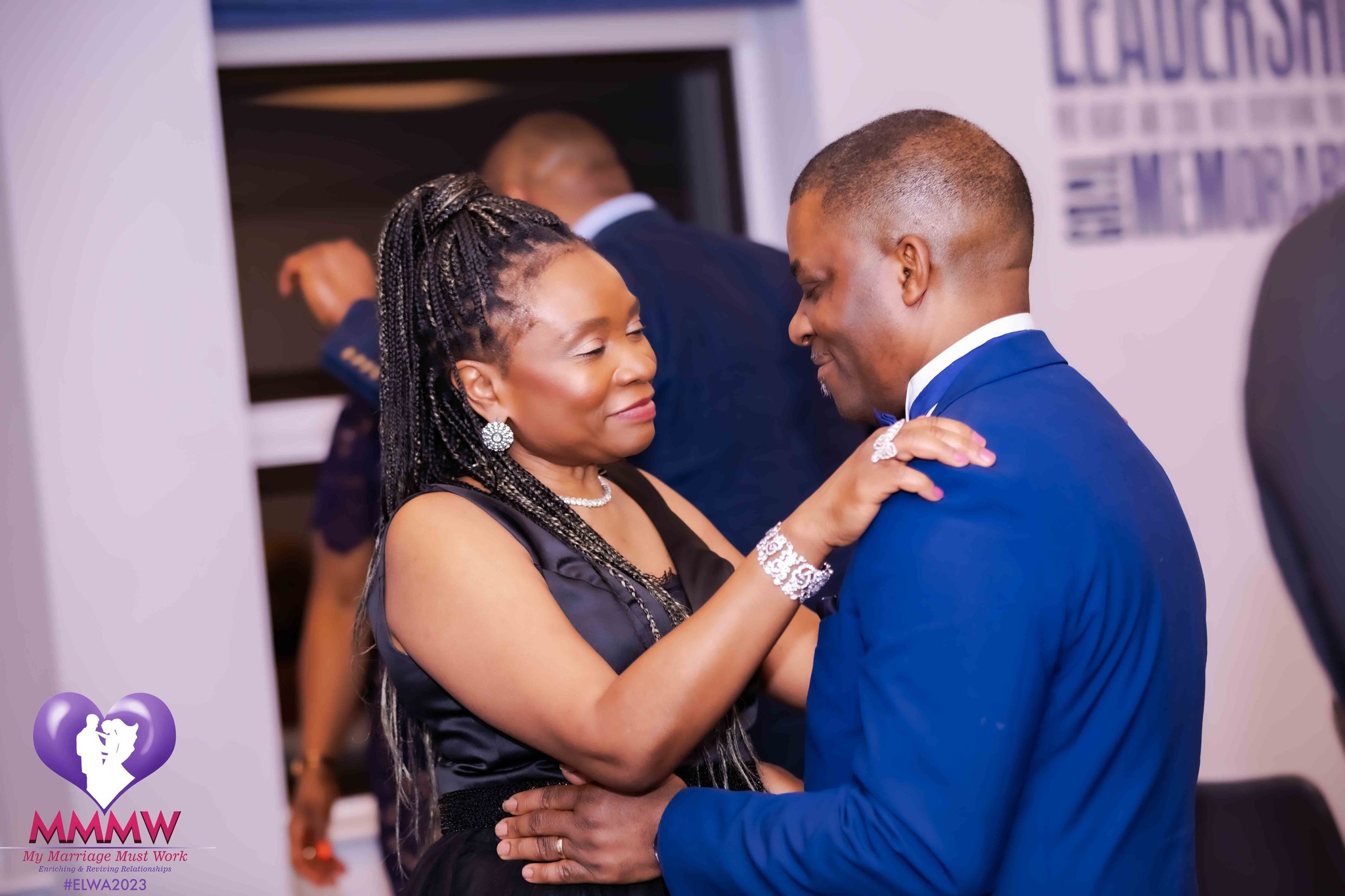Happy couples at event